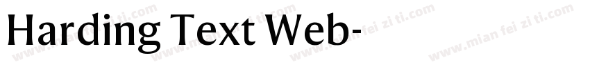 Harding Text Web字体转换